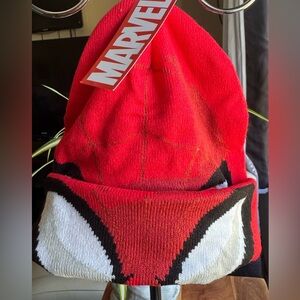 Marvel Red and Black Spider-Man Knit Beanie
